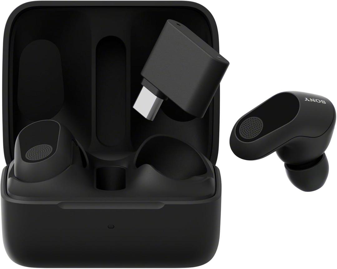 Sony INZONE Buds Wireless Gaming Earbuds, Perfect for PlayStation 5, for PC/PS5/Switch/Mobile, 48Hr Battery with Case, Noise Canceling, 360 Spatial Sound, 2.4GHz USB-C Dongle, WF-G700N Black