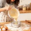 3 Pieces 8 Inch Heart Shaped Aluminum Cake Pans - Funny Baking Tins, DIY Heart Cake Molds for Kitchen, Birthday & Wedding Baking