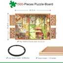 ALL4JIG 1500 Pieces Rotating Puzzle Board with 4 Drawers and Cover,25"x34" Portable Wooden Jigsaw Puzzle Table for Adults,Lazy Susan Spinning Puzzle Boards Birthday Gift for mom