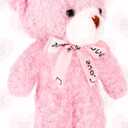 Lenwen Tiny Stuffed Bear Baby Shower Decorations, Include 4.7 Inch Soft Bear Doll for Wedding Birthday Party (Pink)