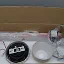 ocioc Ceiling Fans with Lights, 52 inch White Ceiling Fan with Light and Remote Control, 3CCT, Quiet DC Motor, 5 Blades Modern Ceiling Fan for Living Room Indoor/Covered Outdoor