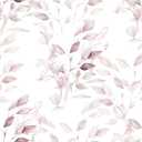 HeloHo Peel and Stick Wallpaper Light Pink Floral Leaf Wall Paper Self Adhesive Removable Waterproof Contact Paper for Bathroom Living Room Bedroom Decor 15.35" X 196.8"