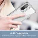 Starhemei for Galaxy A17 5G Case, Screen Protector, PC Back&TPU Bumper Soft Cover Shockproof Protective for Women Girls Slim Fit Flower Cover for Samsung Galaxy A17 5G 2025 (Clear)