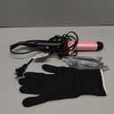 Dual Voltage 2 in 1 Curling Iron and Straightener, Mini Hair Styler with 1 Inch Ceramic Tourmaline, 30s Fast Heat to 450 Auto Shut-Off, Christmas Gift for Women, Worldwide 110-240V for All Hair Types