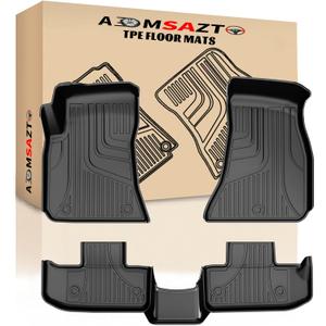 for 2016-2022 2023 Challenger Floor Mats: AOMSAZTO All Weather Floor Mats Compatible with Dodge Challenger 2016-2023 RWD | Challenger Accessories Anti Skid Rubber Floor Liners