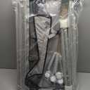 Portable Changing Table for Baby, GIGYES Foldable Baby Changing Station with Wheels & Adjustable Height, Large Storage Rack & Shelf, Ideal for Newborn and Infants