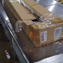 32X80in Accordion Door Interior,PVC Sliding Folding Doors with Lock,Divider Door with Hardware,Brown Waterproof