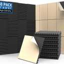 Sound Proof Foam Panels for Walls 48 Pack Acoustic Foam Panels with Self Adhesive 12" X 12" X 1" Wedges Acoustic Foam Panels Sound Dampening Panels