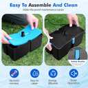 Pond Filter with Fountain Pump Kits, 60W 820GPH Pond Pump and Filter Kit with Submersible Water Pump Flow Ajustable for Outdoor Ponds Koi Pond Garden Fish Tank Water Features