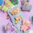 CALEMBOU Plush Blind Box, Cute Grumpipi Whispers to Dreamland Series Soft Stuffed Keychain, Kawaii Mystery Vinyl Bag Charms Collectible for Birthday Christmas