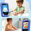 UCIDCI Kids Smart Phone Toys for Girls Toddler Phone Toys with Learning Games, Christmas, Birthday Gifts for 3 4 5 6 7 Year Old Boys Blue