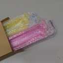 4PCS Mahjong Racks with Pushers, Clear American Mahjong Tile Racks and Pushers Holder, Mahjong Accessories Racks with 3PCS Dice