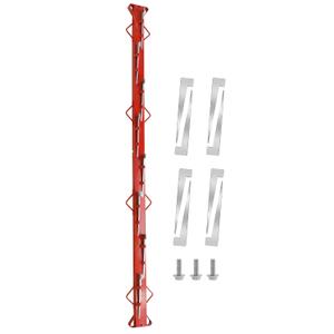7ft Woven Wire Fence Stretcher Bar with 8 Wedges, Wire Stretcher Fence Suitable for Fixing Fences on Farms, Pastures, Garden Barriers (Red)