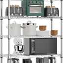 8 Tier 2000 lbs Storage Rack Metal Wire Shelving Unit, Storage Standing Shelf Organizer for Laundry Bathroom Kitchen Pantry Closet Garage Utility Room, Chrome 13.8" D x 23.6" W x 79.5" H
