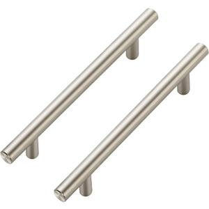 Ravinte 4 Pack 7.38 inch Cabinet Pulls Brushed Nickel Stainless Steel Kitchen Cupboard Handles Cabinet Handles, 5 inch Hole Center