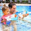 600cc Water Gun for Kids Adults6 Pack Squirt Blasters Super Water Gun Soaker with Long Range High Capacity for Boys Girls Summer Swimming Pool Beach Outdoor Water Fighting Play Toys Party Favors