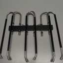 Space Saving 6 Tier Pant Hangers, Anti-Slip, Stainless Steel, 2 Pack, Black