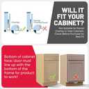 The Handless Handle  Hands-Free Garbage Drawer Foot Pull Handle, Touchless Opener for Drawers, Bins, & Cabinets (White, 1 Pack)