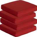 Goodgoods 20 x 20 Outdoor Chair Cushions Set of 4, 1000+ Hours Fade-Resistant & Water-Resistant Furniture Chair Cushions with 35D High-Resilience Foam for Dining Room, Patio Chair, Chili