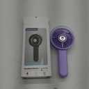 SWEETFULL Portable Misting Fan - 180 Foldable Handheld Personal Fan with Mist Spray, 3 Speeds, 30ml Water Tank, USB Rechargeable for Travel, Outdoors, Makeup, Camping, Home, and Office Use (Purple)