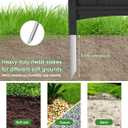 KINYING Air Conditioner Fence Privacy Screen,4 Panels Pool Equipment Trash Can Enclosure Screen for Outdoor,Resin Fence Panels Kit,45" (H) x 22" (W) Per Panel, Black