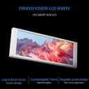 Thermalright TV LCD White Display Screen - Magnetic Suction, 6.86’’ IPS Panel, 1280x480 Resolution for Static/Dynamic Image Switching, Can be Paired with a Chassis/CPU Liquid Cooler(White)