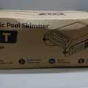 V1T Solar Pool Skimmer, Robotic Pool Surface Skimmer Cleaner with App Control, 7L Large Basket 24/7 Cleaning Smart Obstacle Avoidance Dual Charging Options Ideal for Above Ground Pool Blue