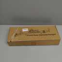 Ridota Christmas Garland Hanger for Front Door Adjustable 34-48 Inch, Over The Door No Drill Garland Holder with Heavy Duty 22lb Capacity, Includes Merry Christmas Sign for Outdoor Holiday Decor