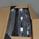 Furnulem Night Stand with Charging Station, Tall Black Dresser for Bedroom, Nightstand with Led Light, Bed Side Table for Living Room, Fabric Storage Drawer, Metal Frame, Wood Furniture