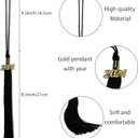 8 x 2024 Graduation Tassel with 2024 Gold Charm, Tassels Graduation, Graduation Gift, Tassel for Graduation Cap, Tassel Suitable for Graduation Hat, Black