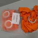 Albassa Chair Sashes Spandex Stretch Chair Bows with Buckle Slider for Wedding Party Decorations (Orange, 25PCS)
