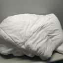 Organic Feathers Down Comforter Full Size, All Season Duvet Insert with 100% Organic Cotton Cover, Medium Warm Bed Comforter with Corner Tabs(82x86, White)