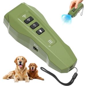 Dog bark Deterrent Device, Ultrasonic Anti Barking, Rechargeable Anti-Barking Device for Dogs Safe & Effective Portable Anti Barking Safe and Effective for Indoor and Outdoor use (Green)