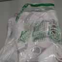 Christmas Shower Curtain Winter Snowflakes Wonderland Pink and Silver Snowflake on White Cute Snowfall Happy New Year Xmas Holiday Modern Polyester Fabric Bathroom Curtain with Hook