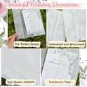 60 Sheets Pre-Folded Vellum Jackets for 5x7 Invitations,White Floral Vellum Paper 5x7 Jackets,Translucent Invitation Sleeve Wraps Floral Paper Envelope Liners for Wedding Baby Shower Invitations Cards