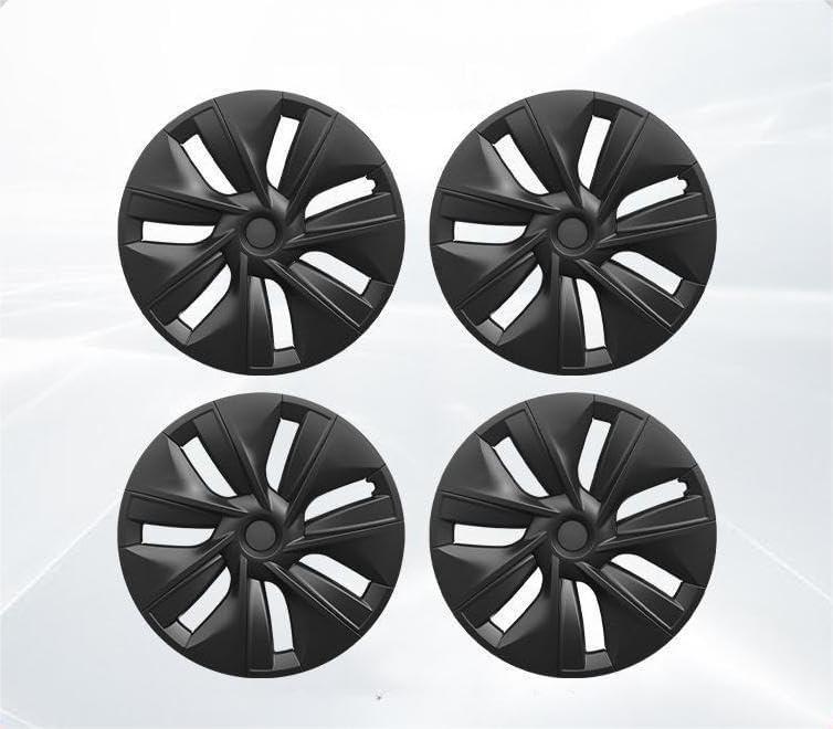 4PCS Gemini Wheel Cover Design for Tesla Model Y Vehicle Cap Full Coverage Hubcaps 19 Inch Decorative Automobile Accessories
