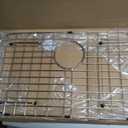 Sink Protector Grid 24-1/8" x 12-5/8", Centered Drain with Corner Radius 1-1/2", Sink Protector Stainless Steel Material for Single Bowl