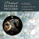 10 x Horse Ornament 2025, Luxury Black Horse Ornament 2025 - Elegant Fantasy Equestrian Design for Horse Lovers, Perfect for Horse Lovers