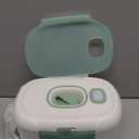 Momcozy New Baby Wipe Warmer, 100pcs Larger Capacity Wipe Dispenser, 10-Min Fast Heating with 4 Temperature Modes, Innovative Spring Design, Silicone & Top Seals,Quick Even Heating, 3-Level Nightlight (Green)