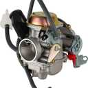 150cc gy6 carburetor PD24J for 4 Stroke Engines 125cc 150cc 152QMJ 157QMI 24mm for Motorcycle Scooter ATV Go Kart with Electric Choke Intake Manifold