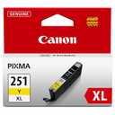 Canon CLI-251XL Genuine Yellow Ink Tank, Compatible with MG6320, IP7220 & MG5420, MX922, MG5520, MG6420, MG7120, iX6820, iP8720, MG7520, MG6620, and MG5620 Printers, Pack of 1