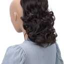 CAISHA 12" Hair Piece Braid Ponytail Extension Voluminous Wavy Chocolate Brown PH202