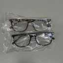 Gaoye Blue Light Blocking Glasses Women/Men, Computer Gaming Fake Eyeglasses Anti UV Ray-Spring Hinge (2 Pack, Light Black & Leopard & Transparent)