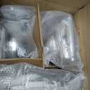 LED DRL Headlights Compatible with 1992-1996 Ford F150 F250 F350 & Ford Bronco Replacement Headlamp Amber Reflector Chrome Housing