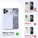 for iPhone 17 Pro Case, Compatible with MagSafe, Screen Protector +[Integrated Silicone Camera Control Button], Shockproof Protective Magnetic Case for iPhone 17 Pro 6.3", Light Purple