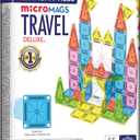 Magna-Tiles Micro MAGS Travel Set Deluxe 55-Piece Magnetic Construction Set, The Original Magnetic Building Brand