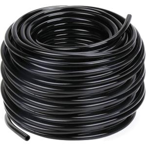 Hourleey Blank 100 FT Distribution Tubing Irrigation Drip Hose, 1/4 Inch Drip Line