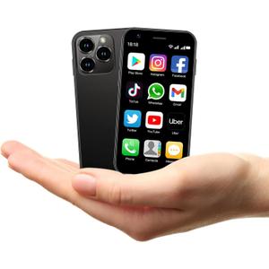 Mini Phone XS15 3.0inch Small Smartphone,2G+16G,Android 8.1 Super Cute Phone,Cute Palm Child Smartphone,Dual SIM,HD Cameras,Face ID,Gift for Kid