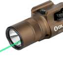 OLIGHT Baldr Pro R 1350 Lumens Magnetic USB Rechargeable Tactical Flashlight with Green Beam and White LED Combo, Rail Mount Weaponlight Compatible with 1913 or GL Rail, Built-in Battery (Desert tan)