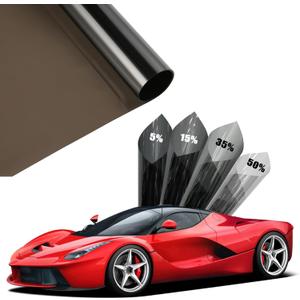 99% Anti-UV Window Tint Film Heat Blocking Anti Glare & Scratch Auto Car Privacy Window Tint Nano Ceramic Blackout Sun Shade Roll, 35% VLT, 24" in x 10'ft